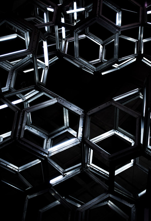 Structure 3D en nid d'abeille