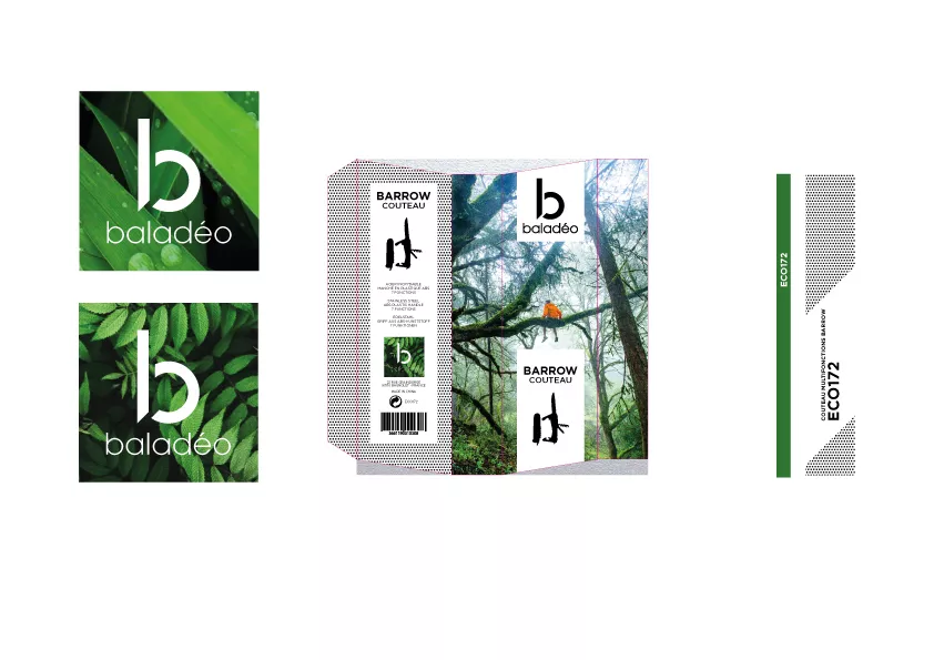 Packaging bento Baladeo, création graphique de l'agence packaging Nowaxx