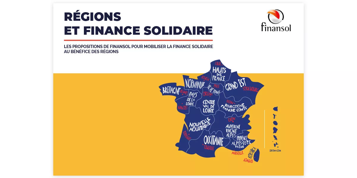 Brochure institutionnelle Finansol, création et mise en page par Nowaxx