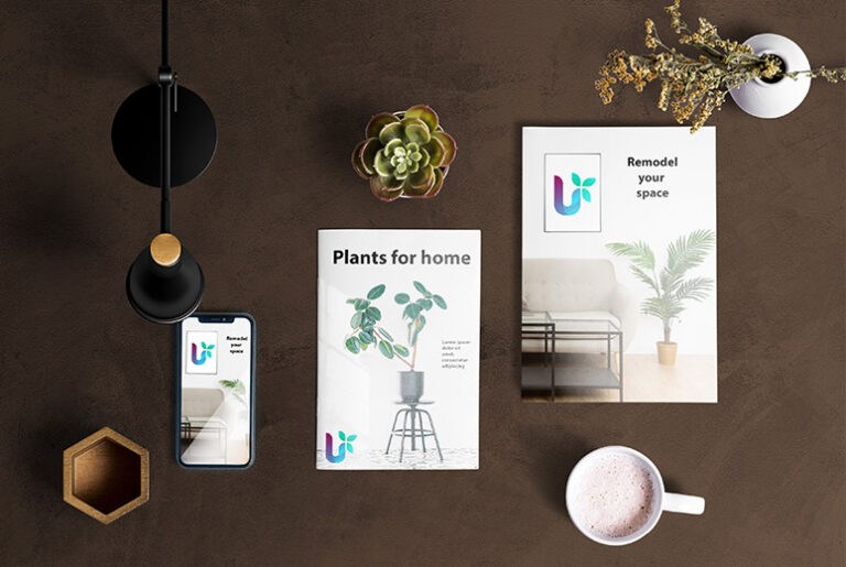 Mise en page éditoriale d'une brochure d'entreprise