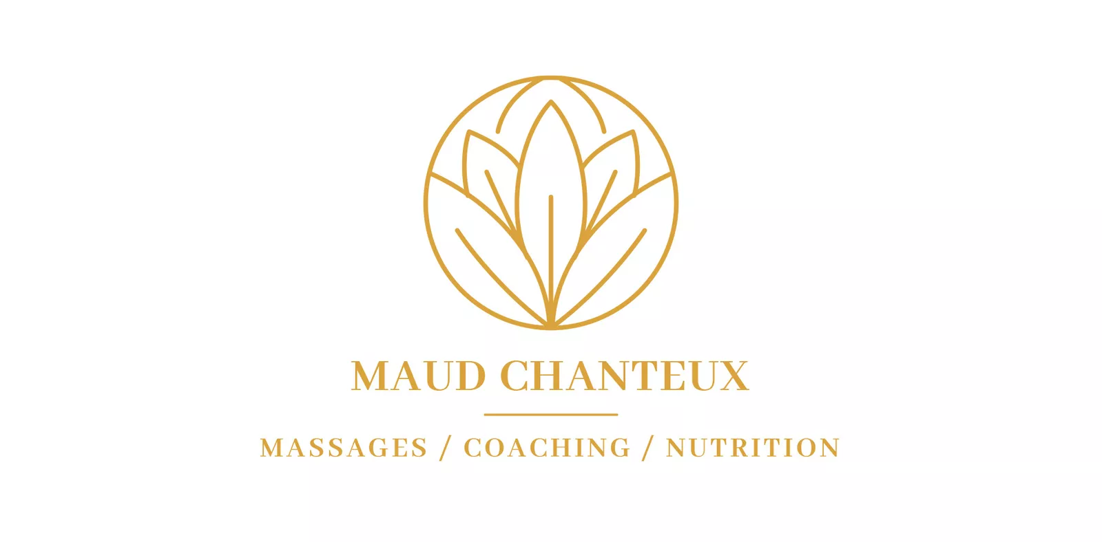 Logo et identité visuelle de Maud Chanteux, praticienne bien-être, création Nowaxx