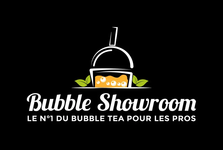 Bubble Showroom — logo, univers de marque, site internet et Google Ads pour le bubble tea, réalisation Nowaxx