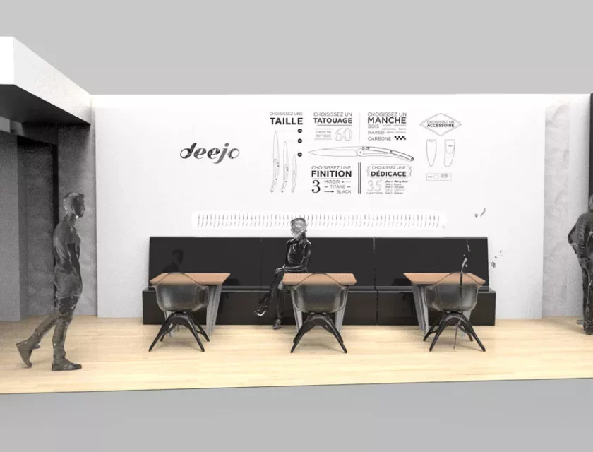 Deejo — scénographie et aménagement de boutique concept store