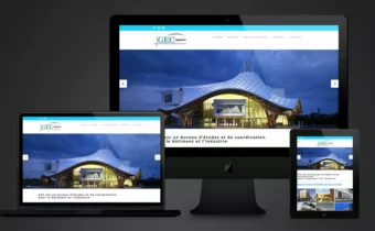 GEC Ingénierie — site internet d'un bureau d'études du bâtiment, réalisation Nowaxx
