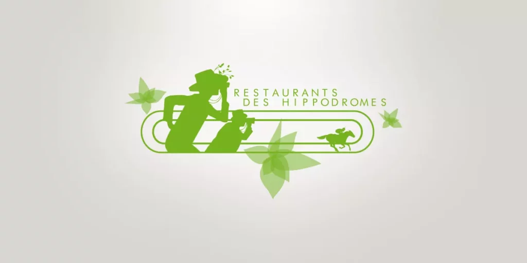 Les Restaurants des Hippodromes — identité visuelle et logo de restaurant, réalisation Nowaxx