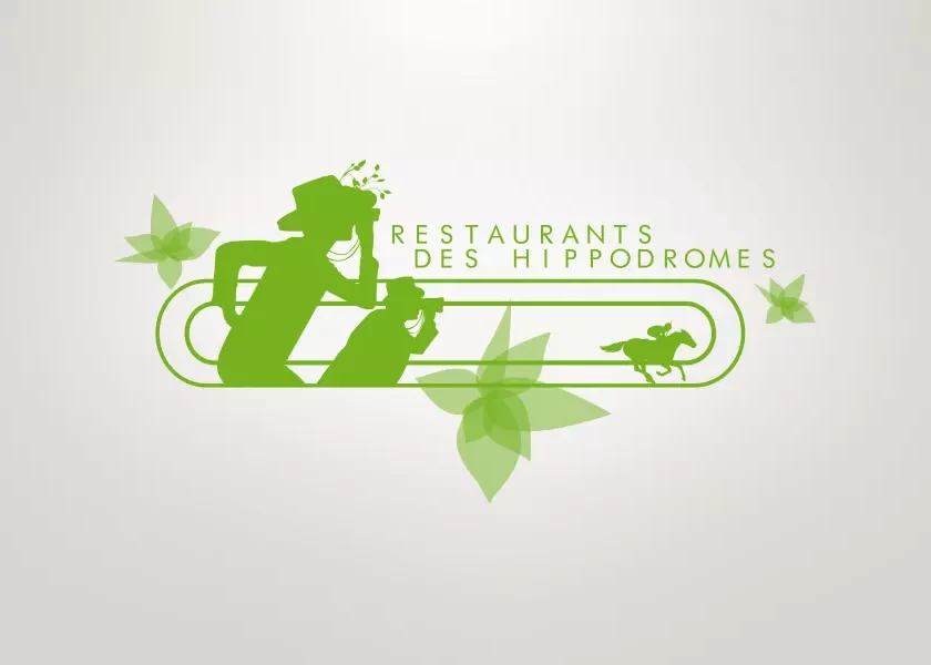 Les Restaurants des Hippodromes — identité visuelle et logotype