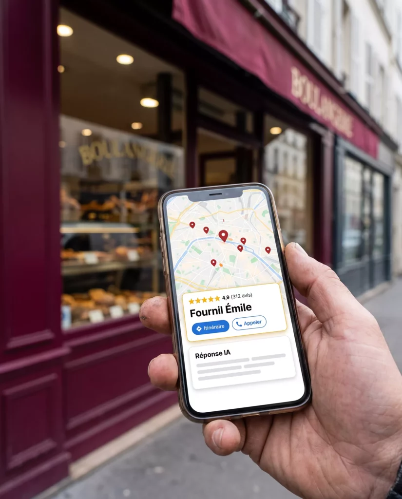 Référencement local et fiche Google de la boulangerie Fournil Émile