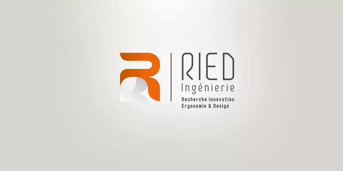Logo et identité visuelle de Ried Ingénierie, bureau d'études restauration, création Nowaxx