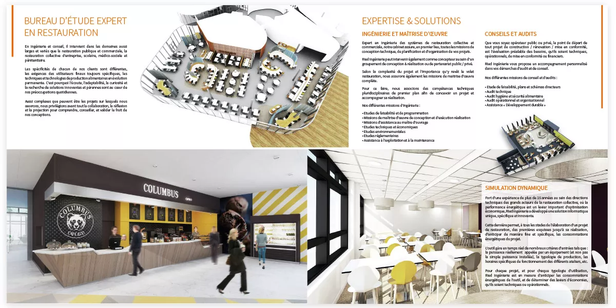 Supports de communication et documents commerciaux de Ried Ingénierie, réalisation Nowaxx